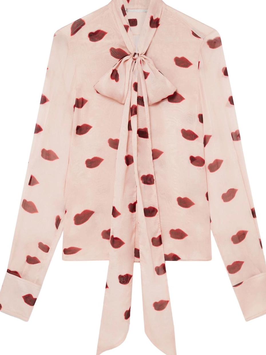 Affordable silk lips-print Stella McCartney Women blouse 0719